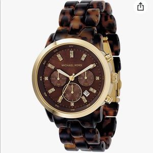 Michael Kors Mk5216 Ladies Watch with Tortoise Acrylic Bracelet